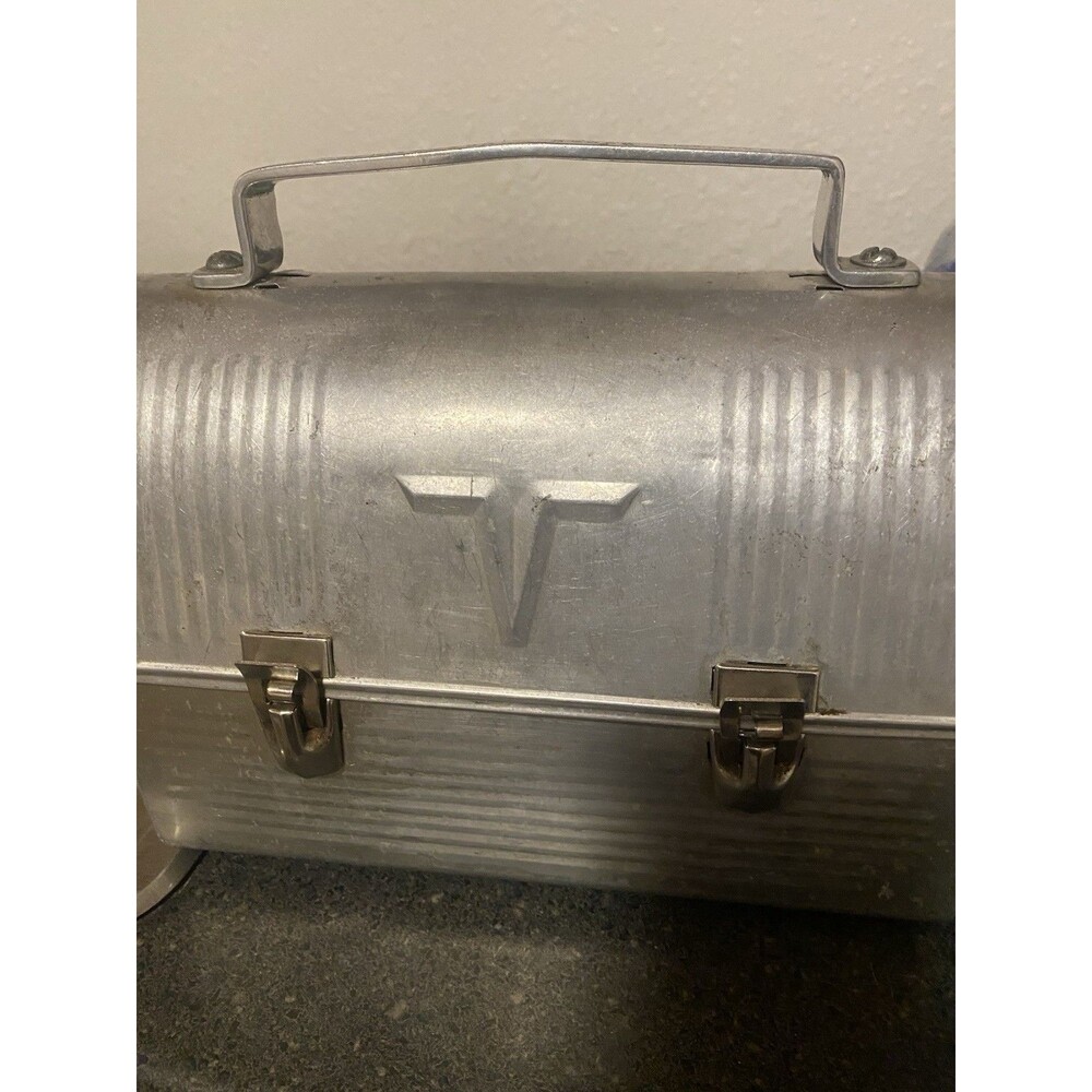 Haunted Vintage Guard Lunch Pail Engraved 1940s Victory Dome N.W.P.S.